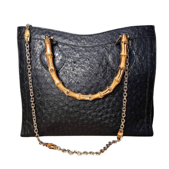 Gucci Handbags - GUCCI OSTRICH DIANA BAG